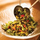 Avocado, Spinach & Cannellini Bean Salad